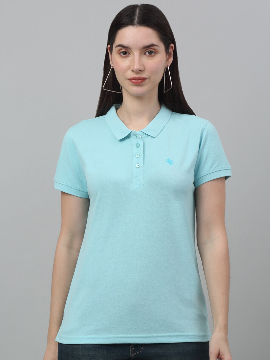 

Cantabil Polo Collar Short Sleeves T-shirt, Blue