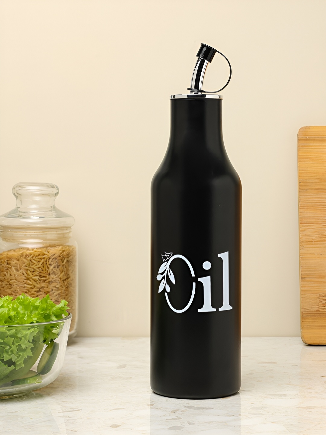 

dudki Black Stainless Steel Dishwasher Safe Oil Dispenser