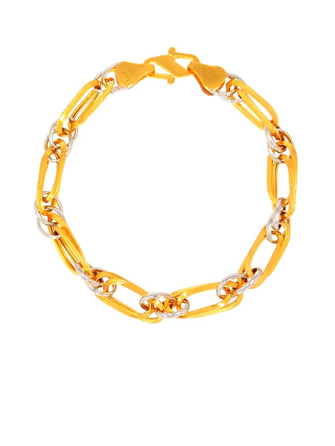 

BHIMA 22K Hallmark 916 Purity Yellow Gold Double Layer Kids bracelet