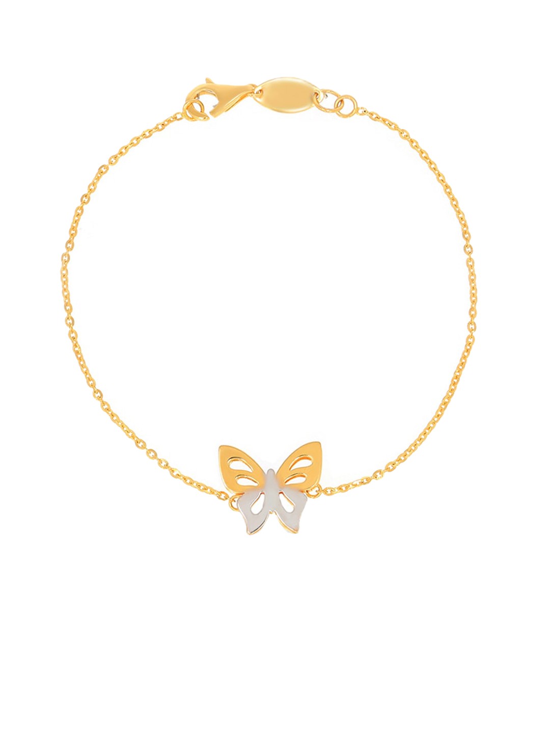 

BHIMA 22K Hallmark 916 Purity Yellow Gold Butterfly Bracelet