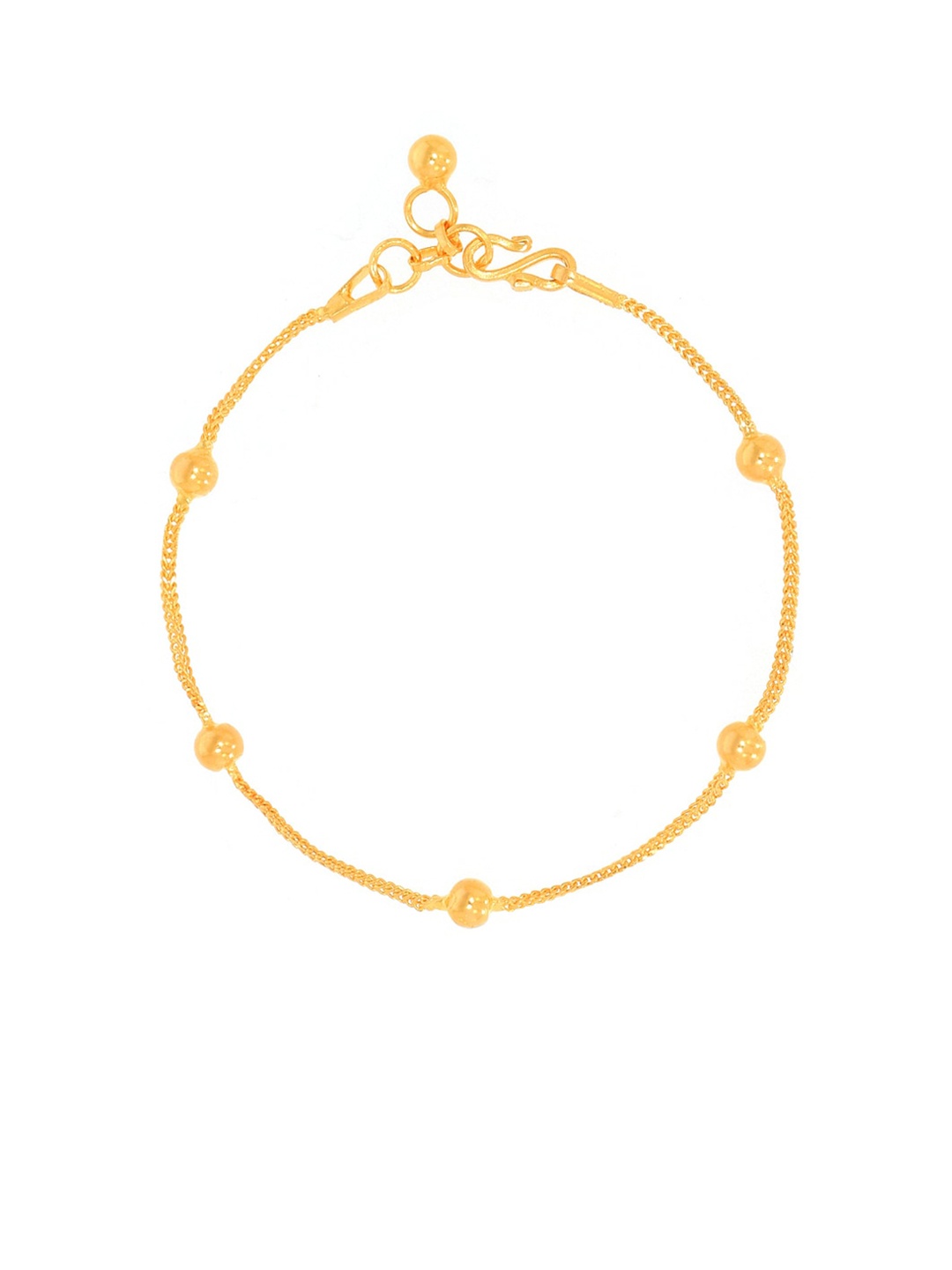 

BHIMA 22K Hallmark 916 Purity Yellow Gold Palin Ball Bracelet