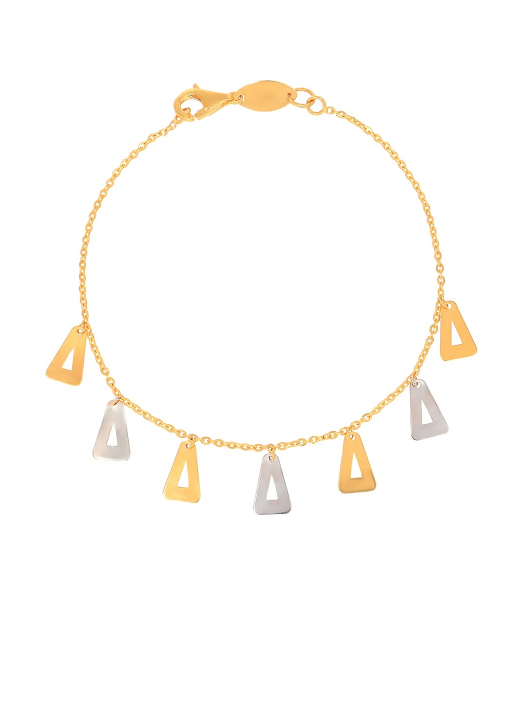 

BHIMA 22K Hallmark 916 Purity Yellow Gold Hanging Bracelet