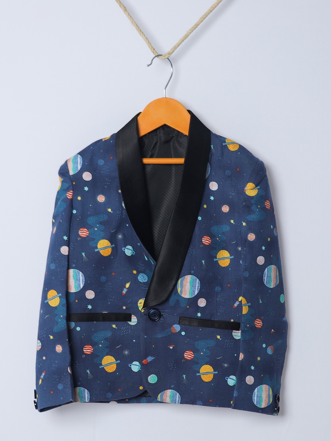 

BASED Kids Printed Suits, Navy blue