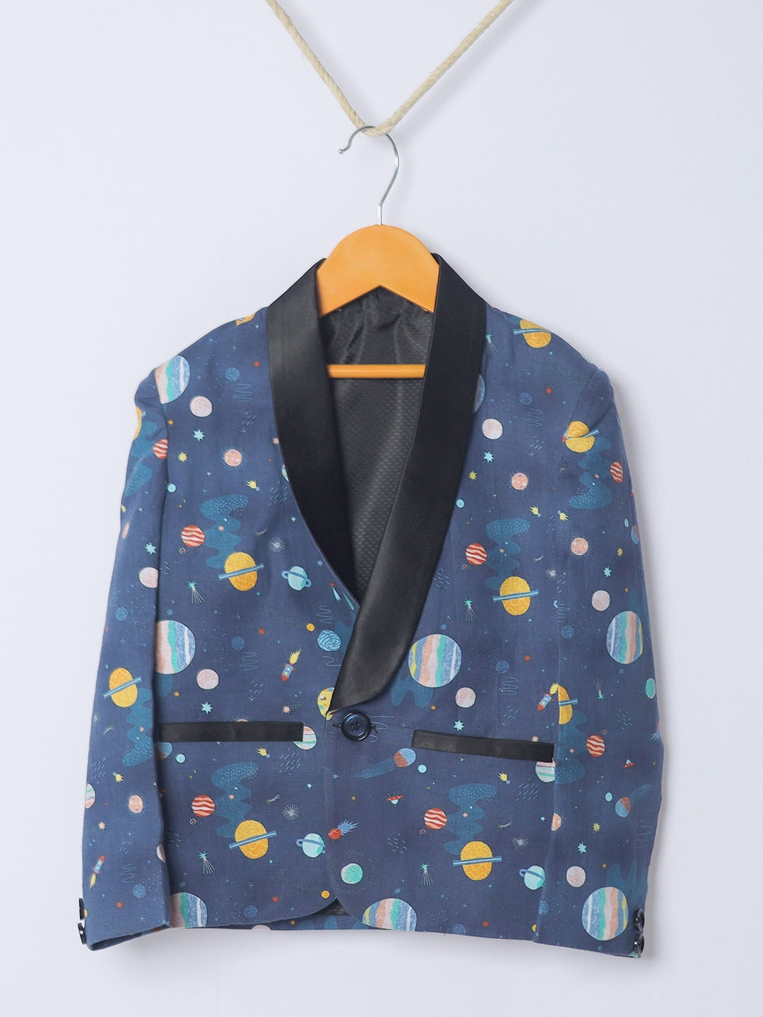 

BASED Kids Printed Suits, Navy blue