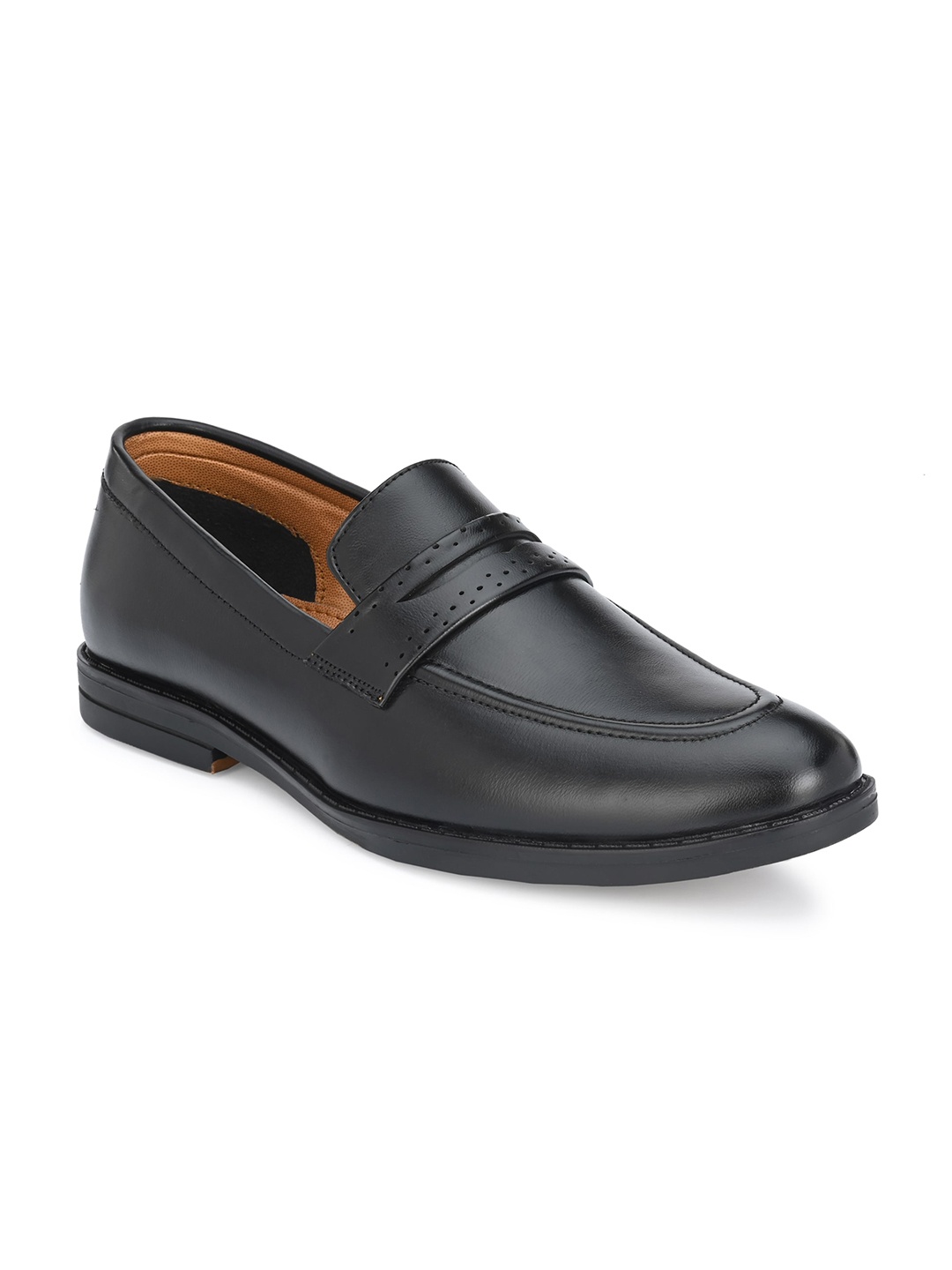 

mr.wonker Men Formal Loafers, Black
