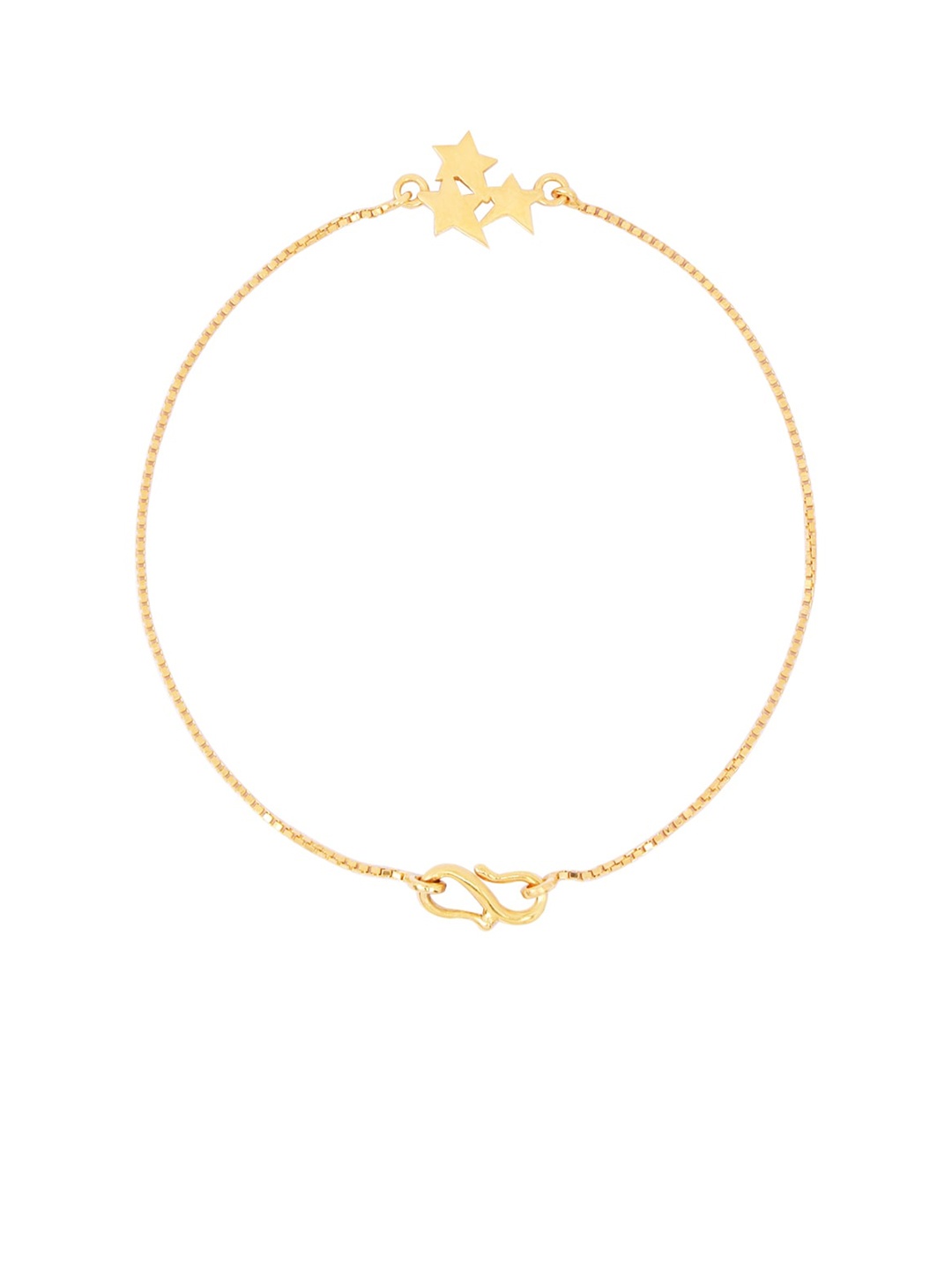 

BHIMA 22K Hallmark 916 Purity Yellow Gold Tristar Bracelet