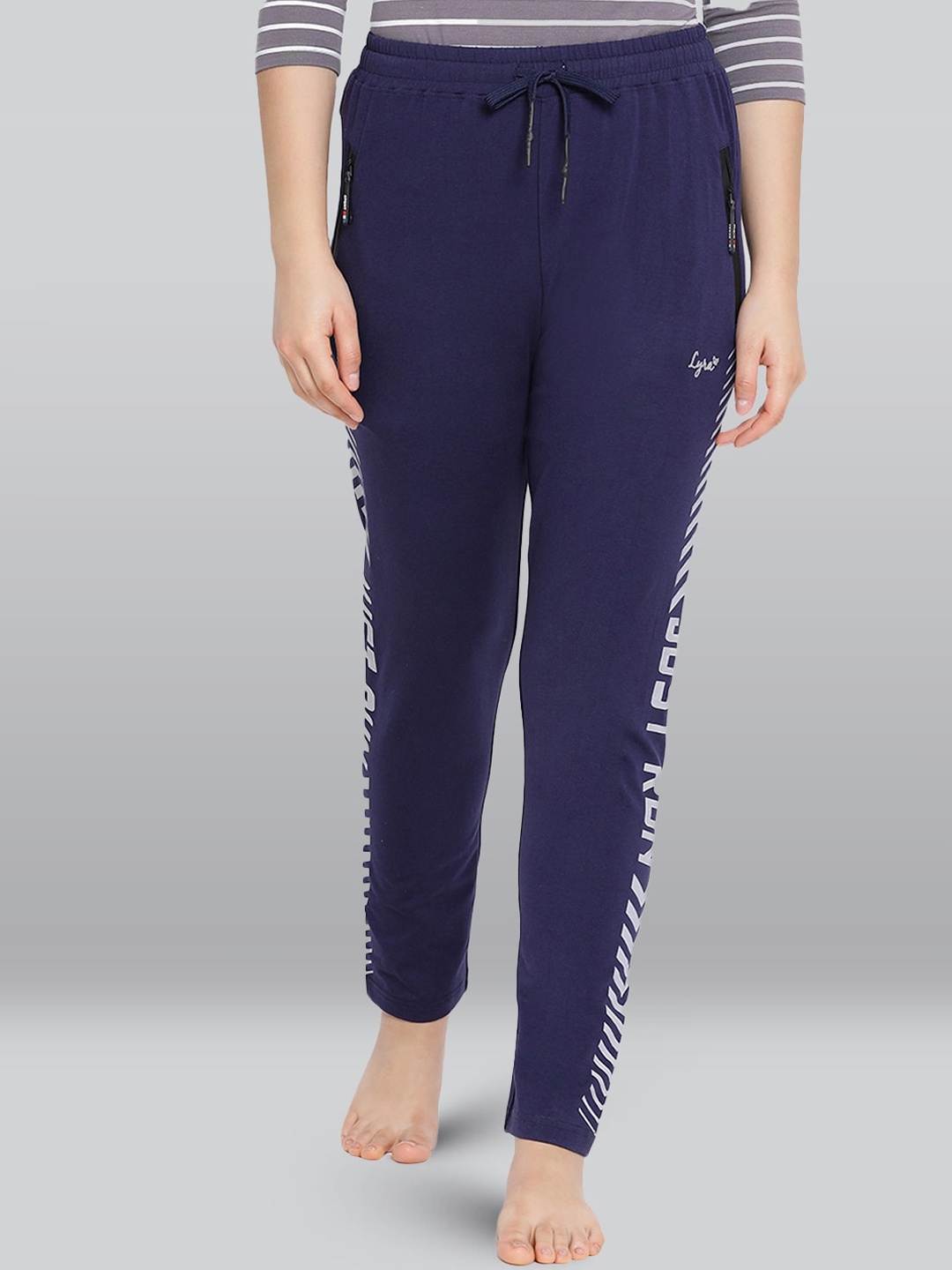 

LYRA Slim Fit Straight-Leg Lounge Pants, Navy blue