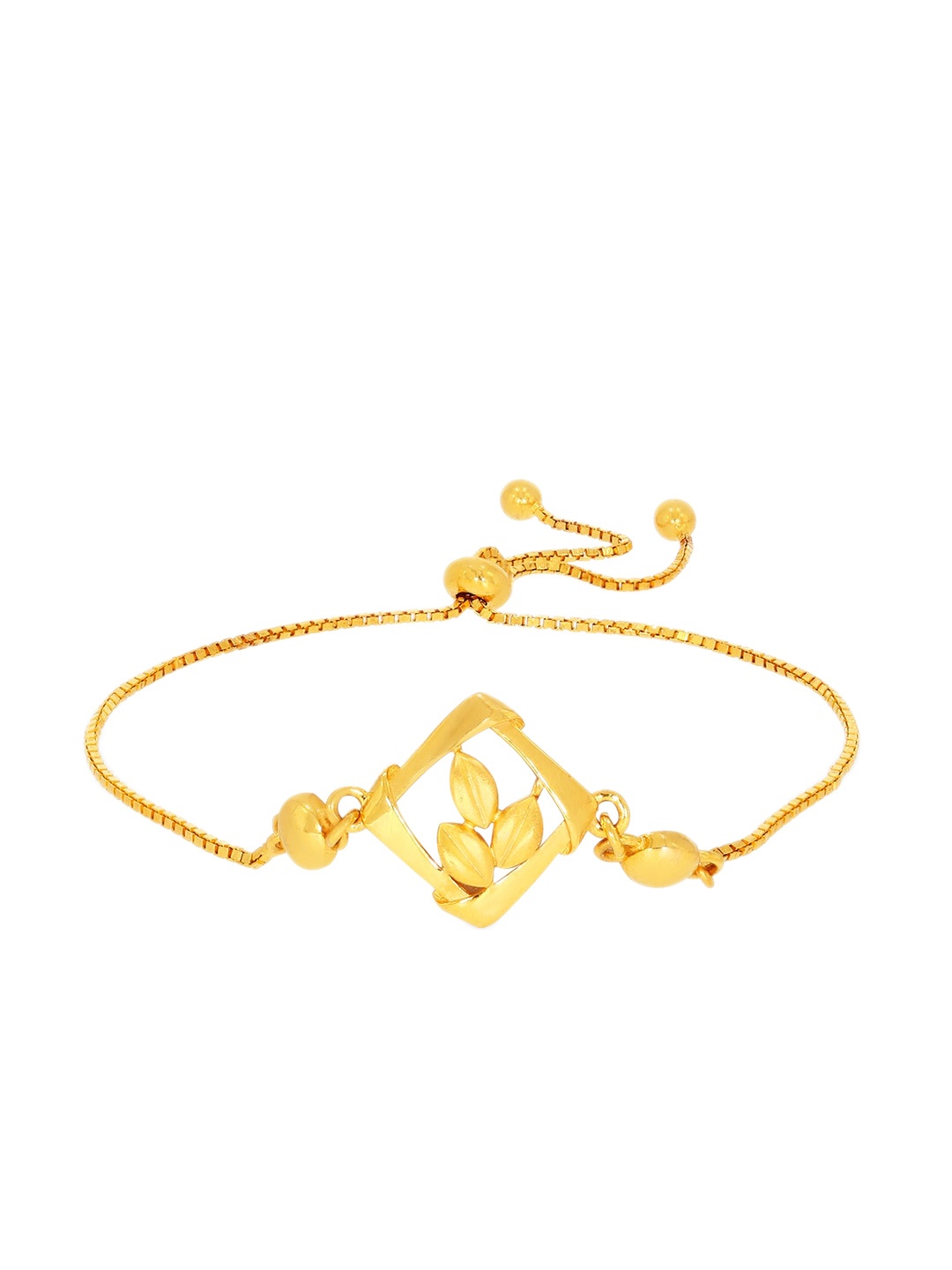 

BHIMA 22K Hallmark 916 Purity Yellow Gold Adjustable Bracelet