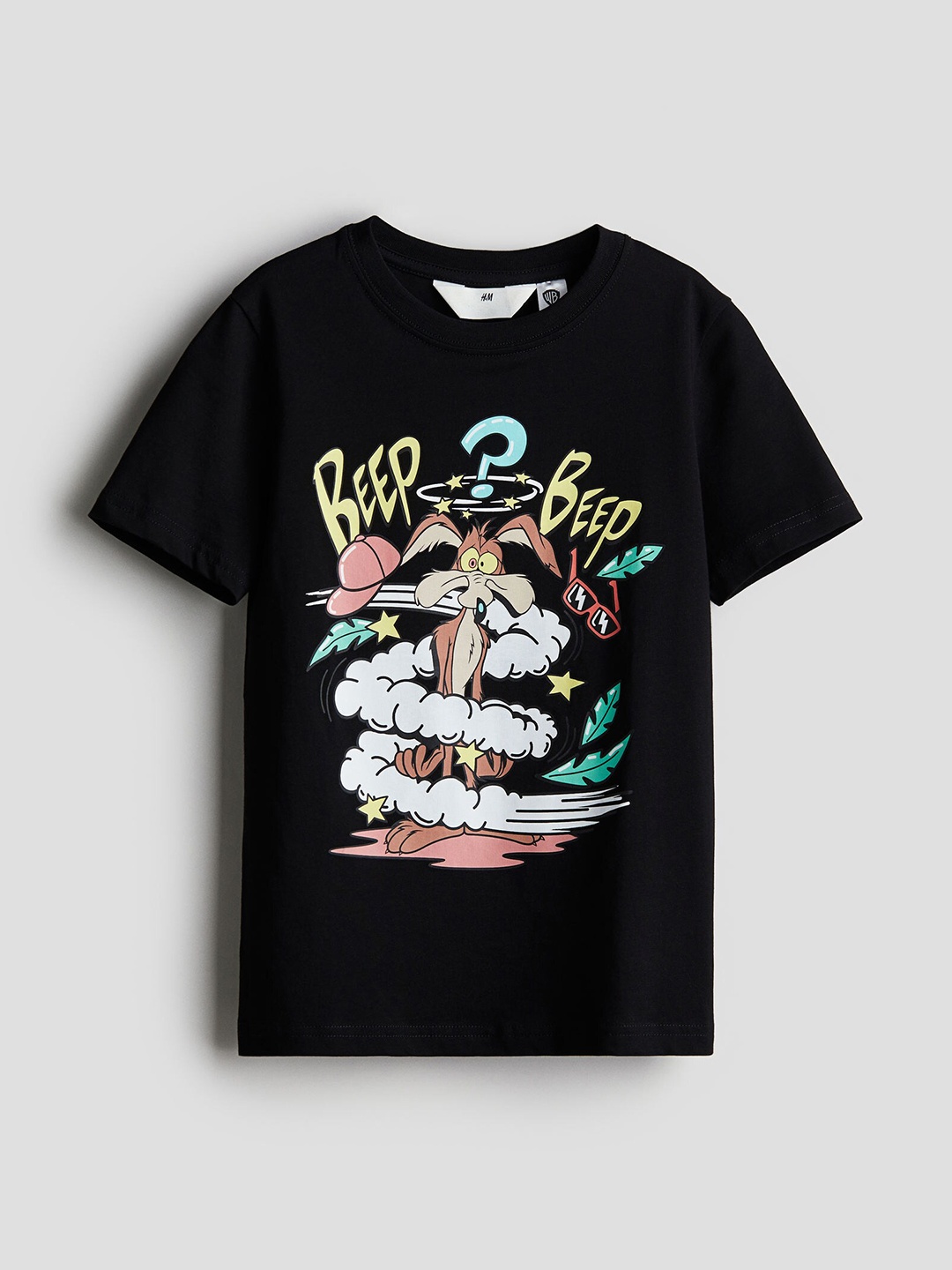 

H&M Boys Pure Cotton Printed T-Shirt, Black