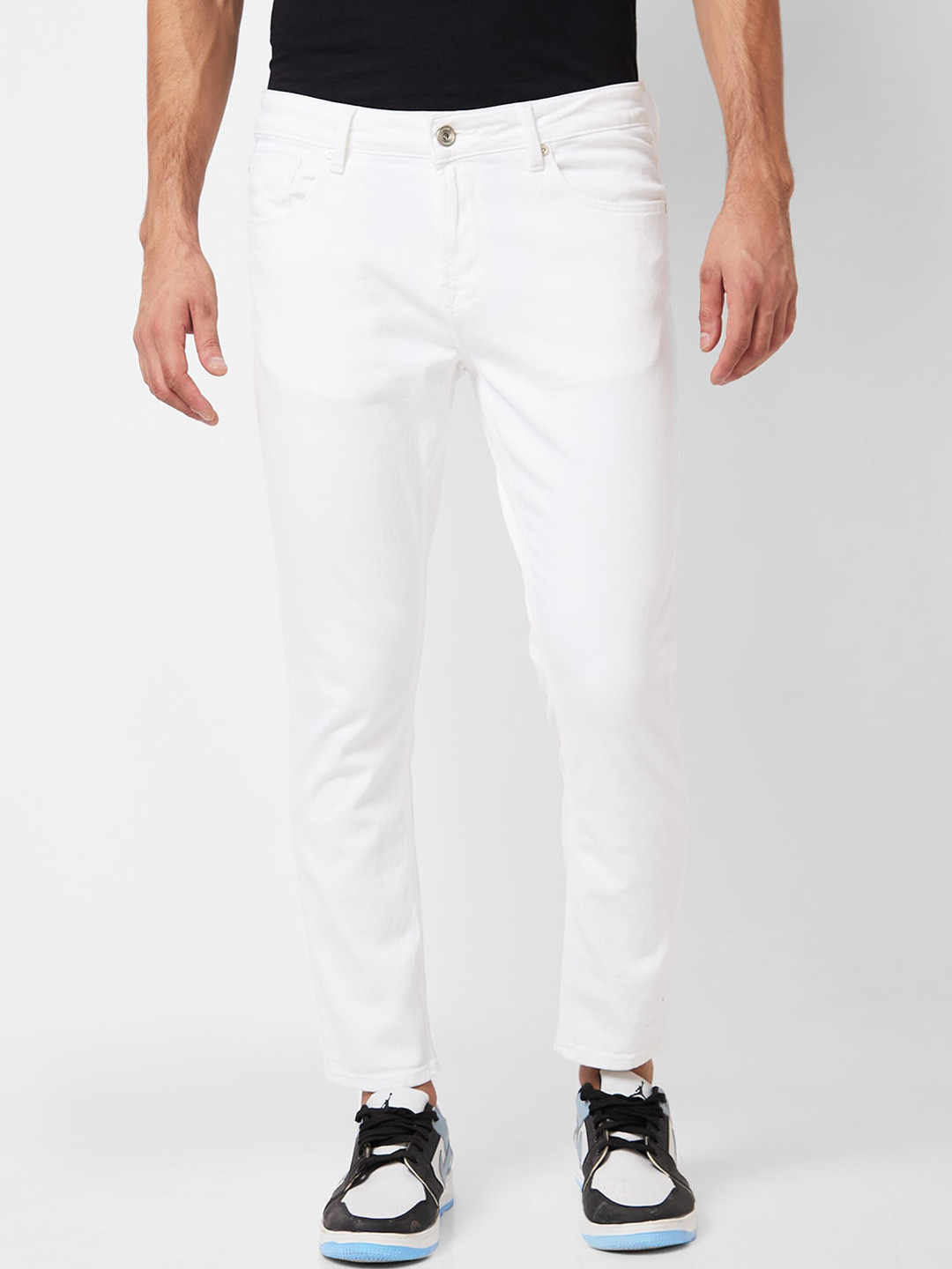 

SPYKAR Men Slim Fit Stretchable Jeans, White