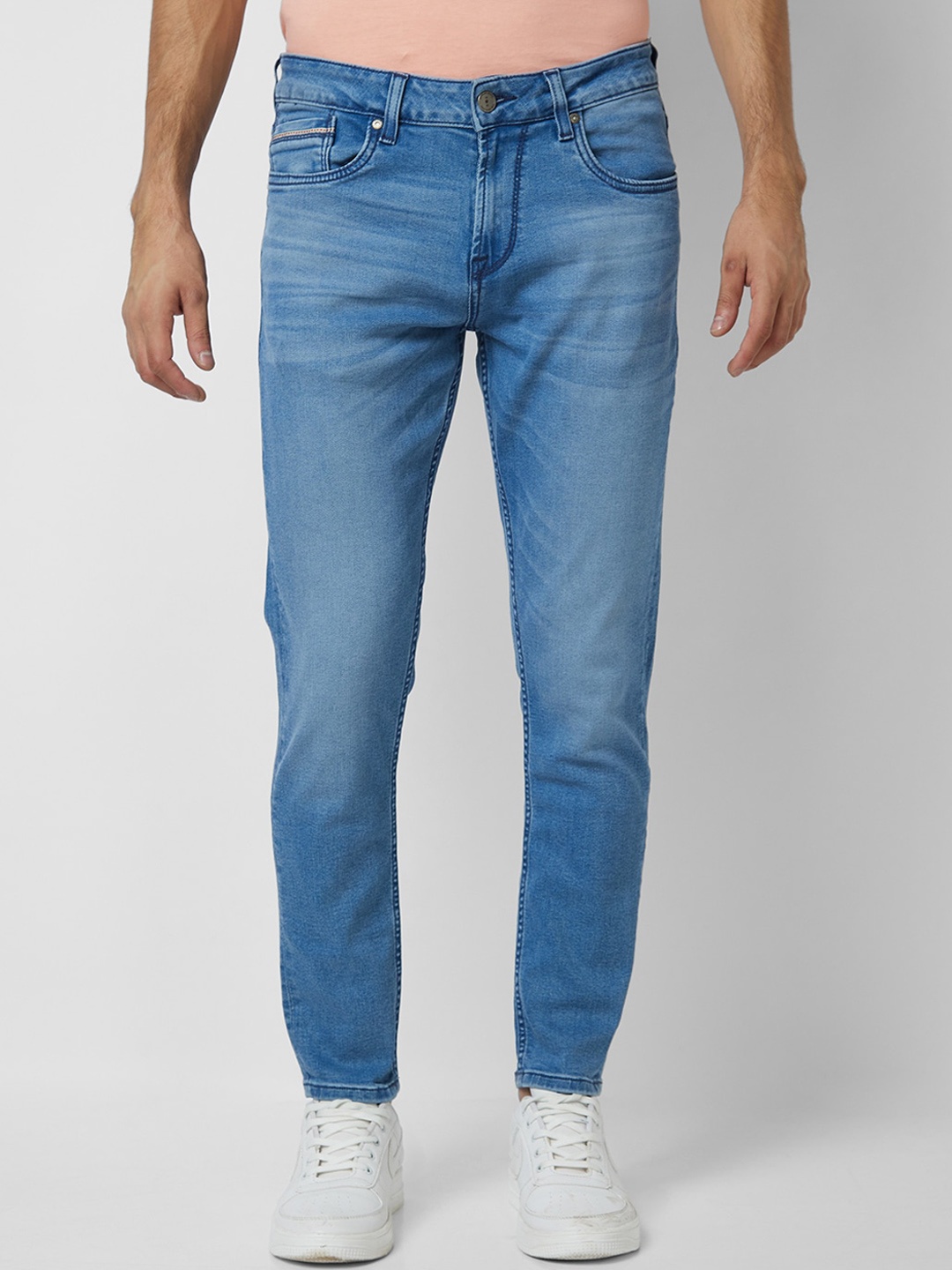

SPYKAR Men Slim Fit Heavy Fade Clean Look Cotton Jeans, Blue