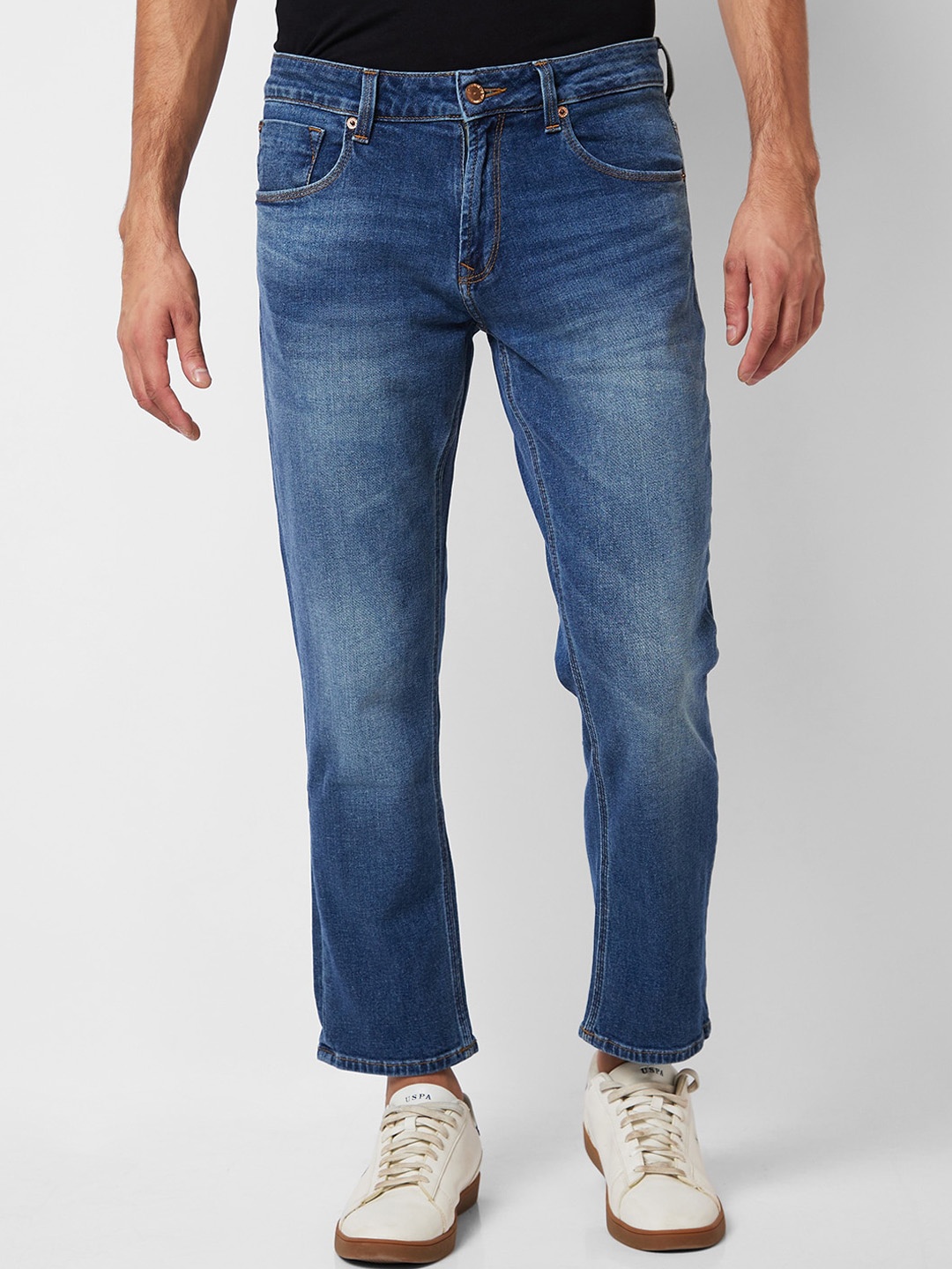 

SPYKAR Men Heavy Fade Clean Look Stretchable Jeans, Blue