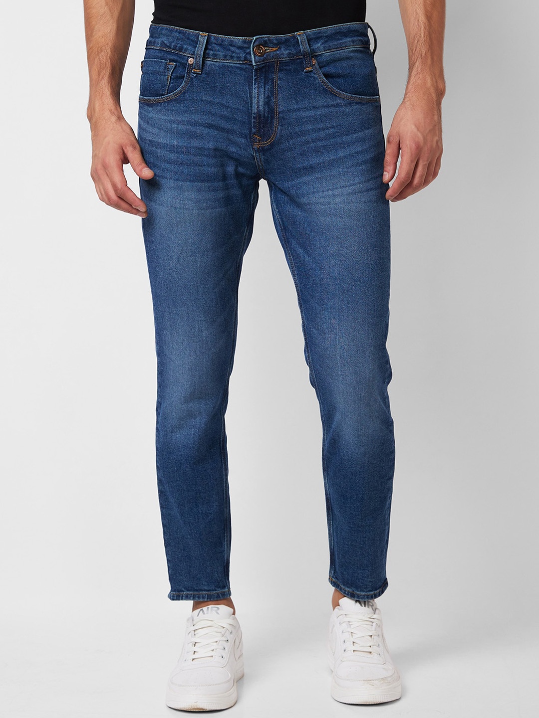 

SPYKAR Men Slim Fit Light Fade Stretchable Jeans, Blue