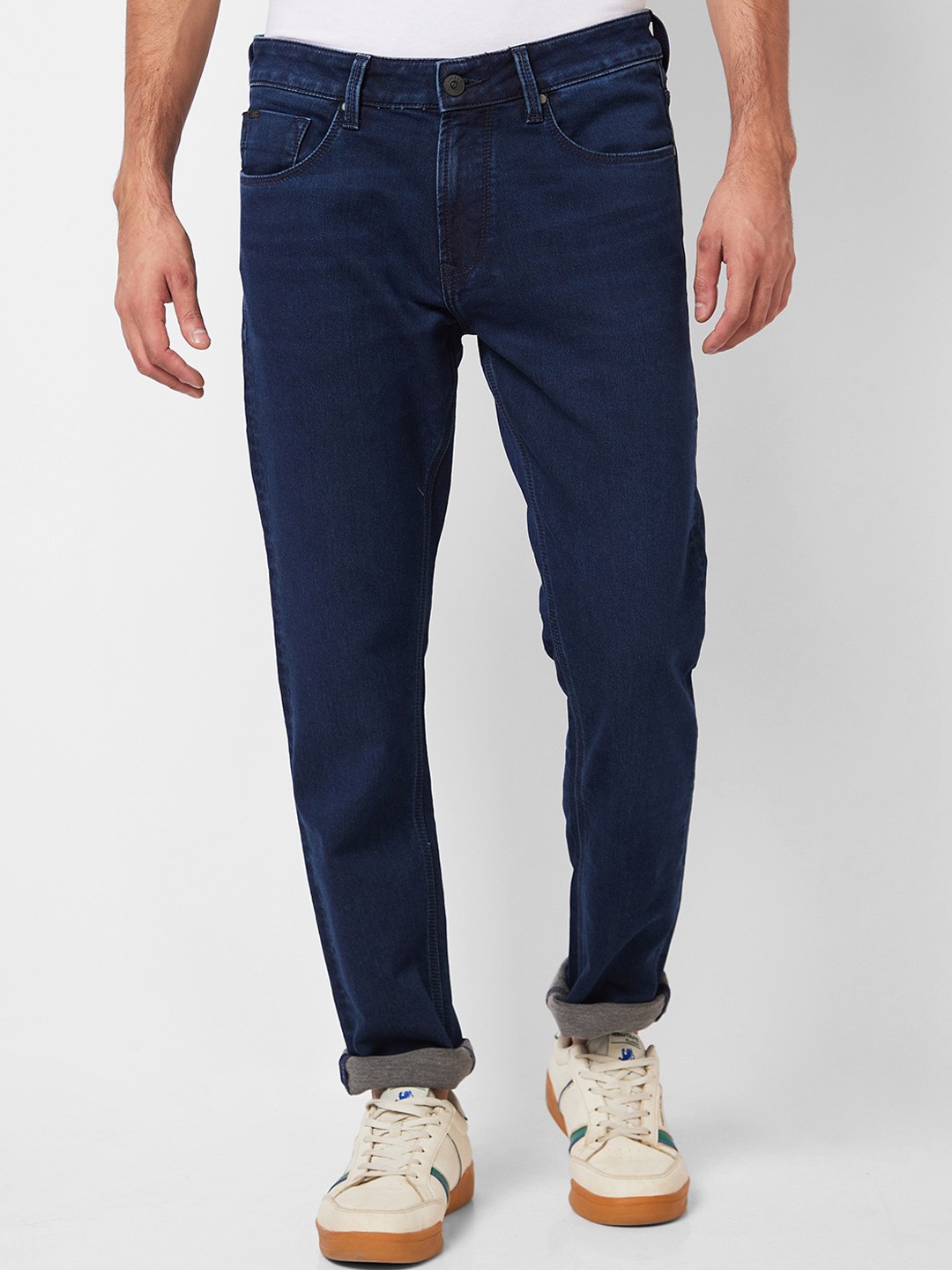 

SPYKAR Men Mid-Rise Clean Look Stretchable Jeans, Blue