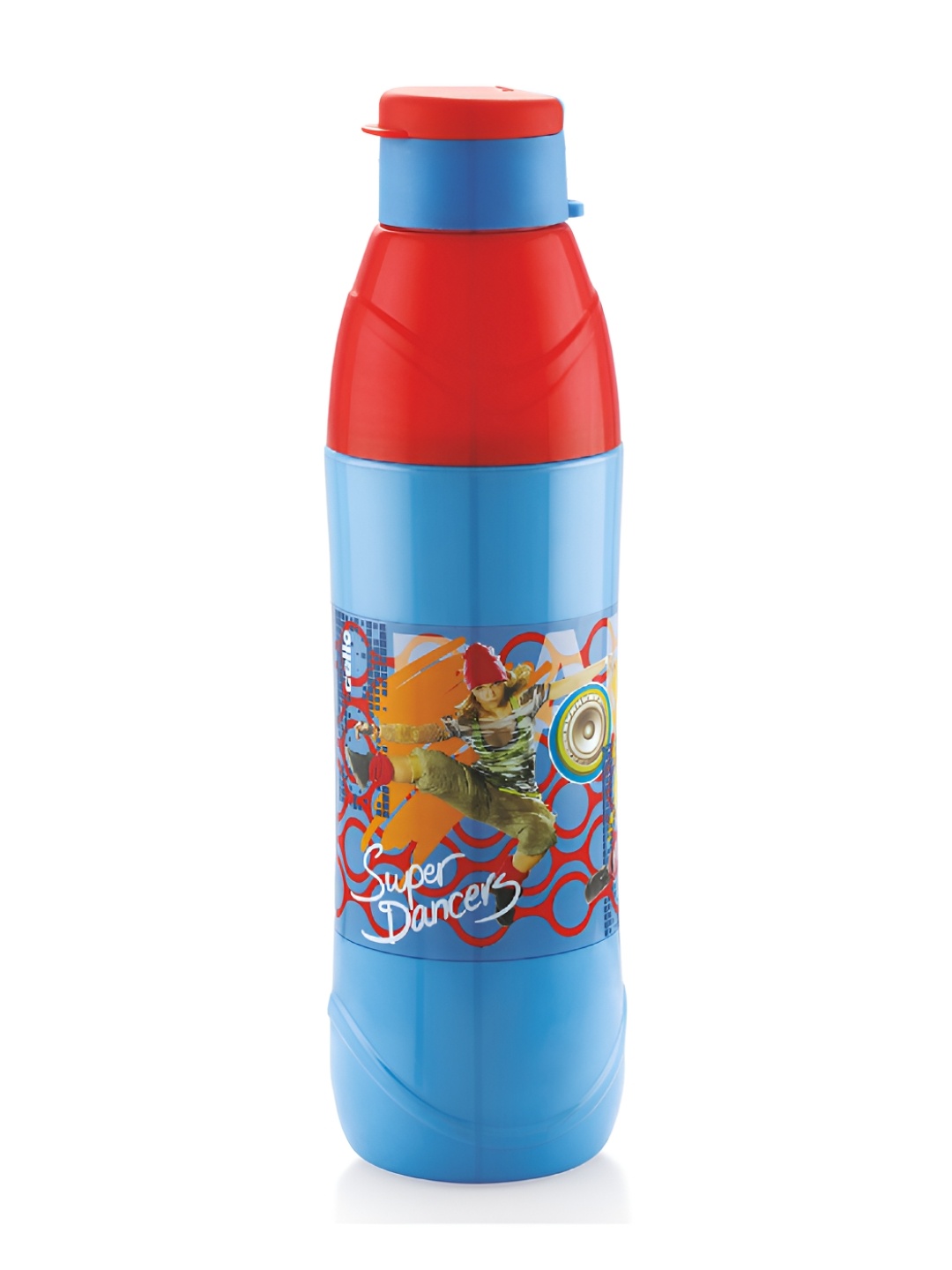 

Cello Blue & Red Single Plastic Printed Water Bottle