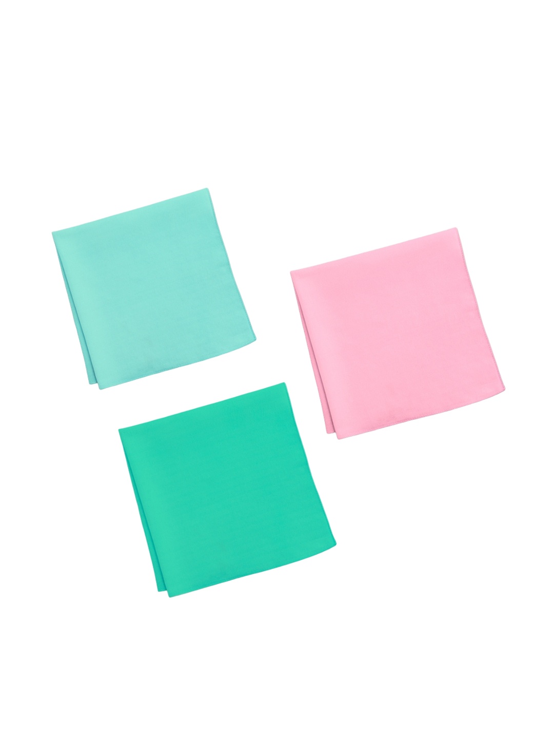 

hexafun 3 Pcs Pure Cotton Handkerchiefs, Blue