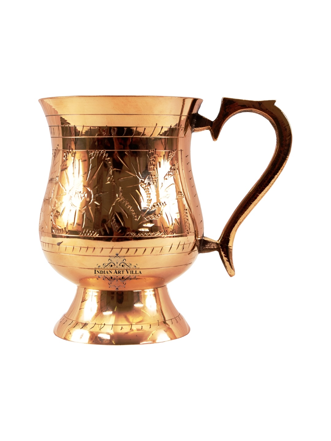 

INDIAN ART VILLA Gold-Toned Brass Beer Glass 4.15 L