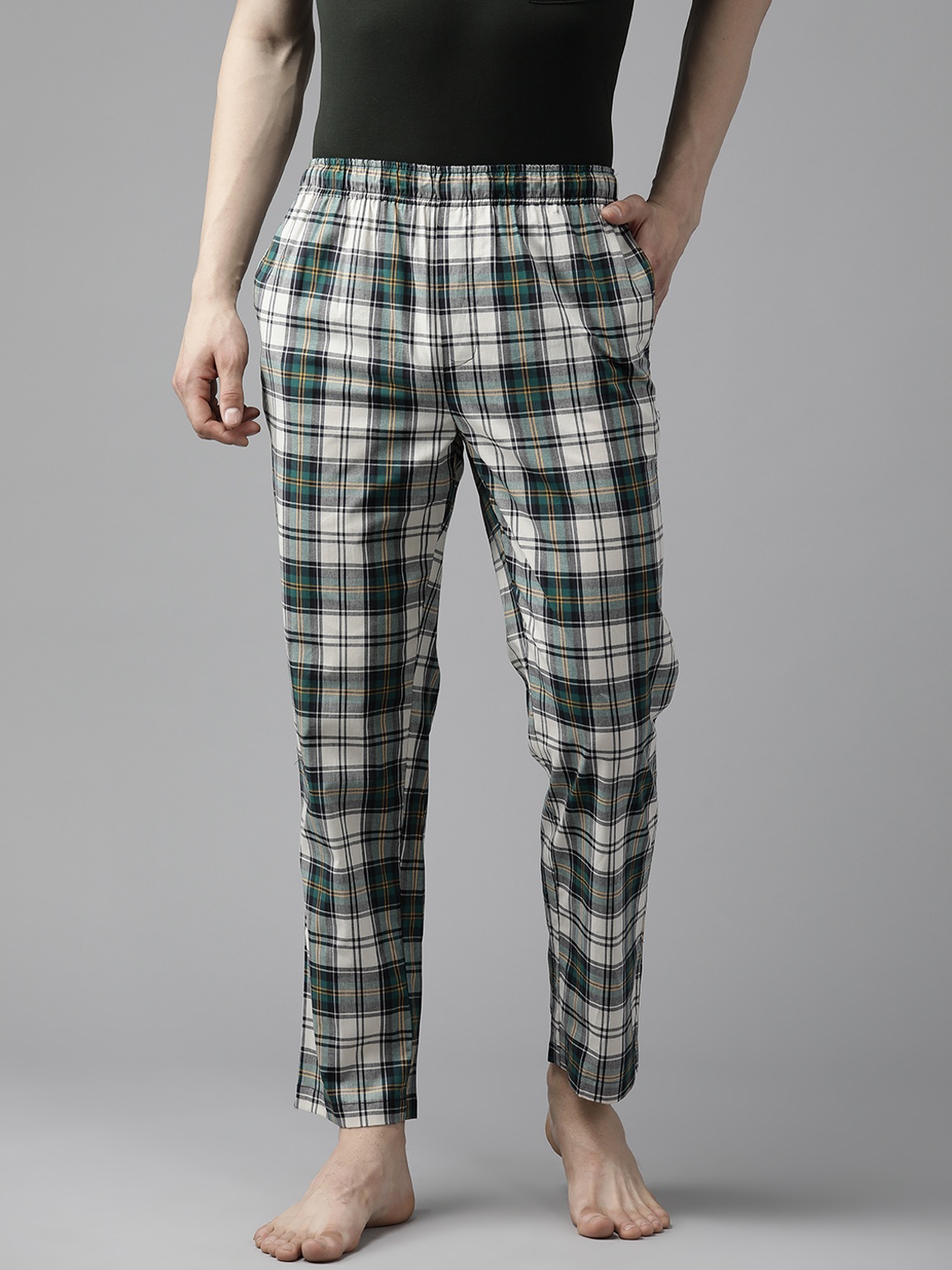 

English Checked Pure Cotton Lounge Pants, Multi