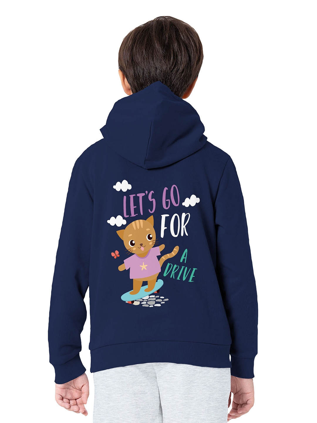 

BAESD Boys Hooded Sweatshirt, Navy blue