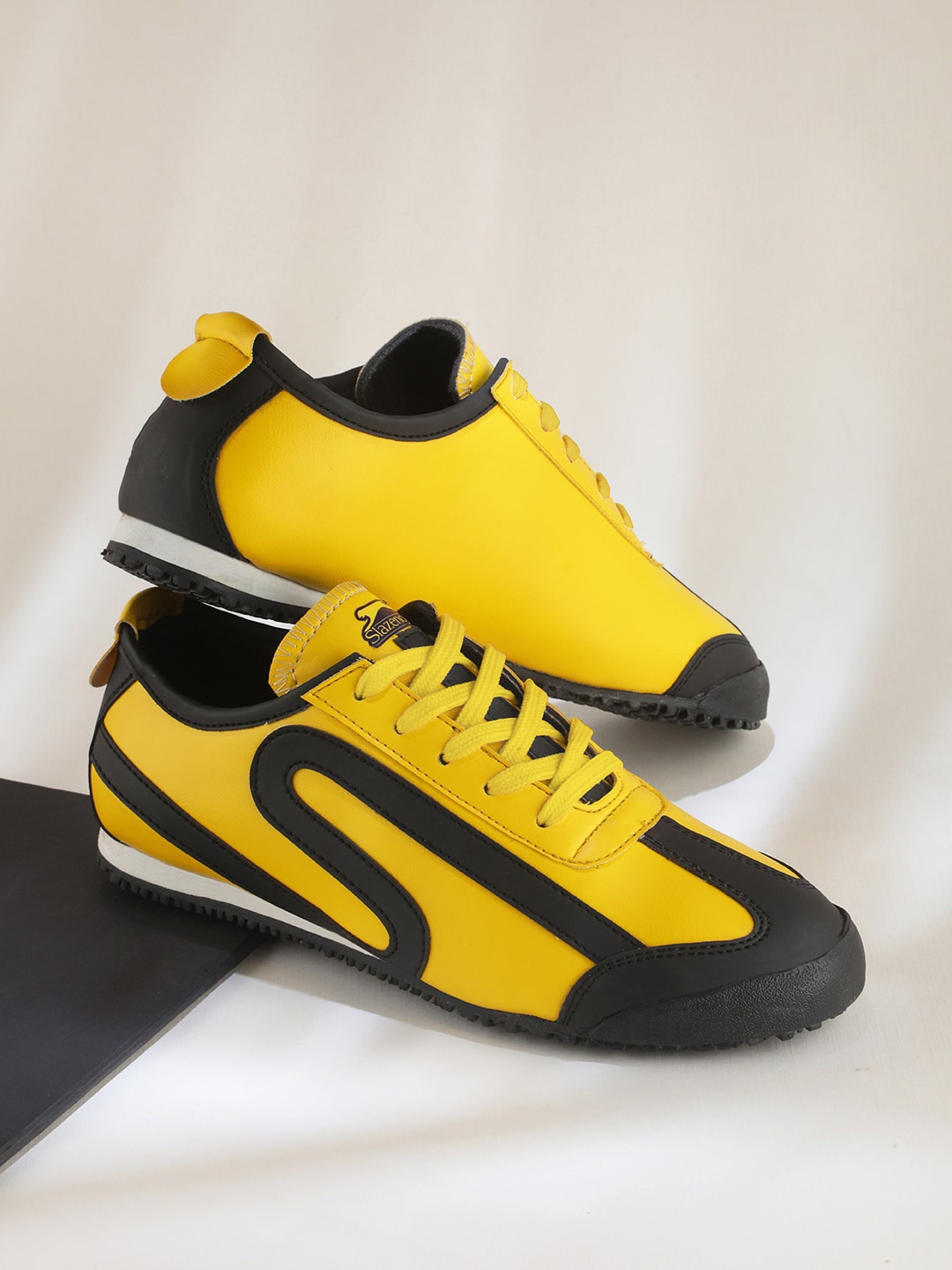 

Slazenger Men Woven Design Casual Sneakers, Yellow