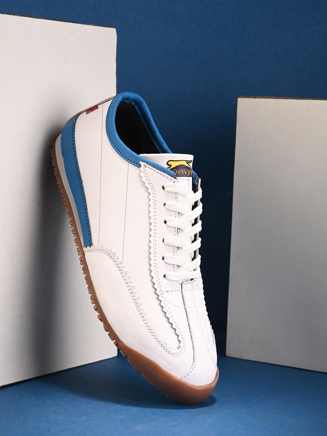 

Slazenger Men Patterned Lace-Up Casual Sneakers, White