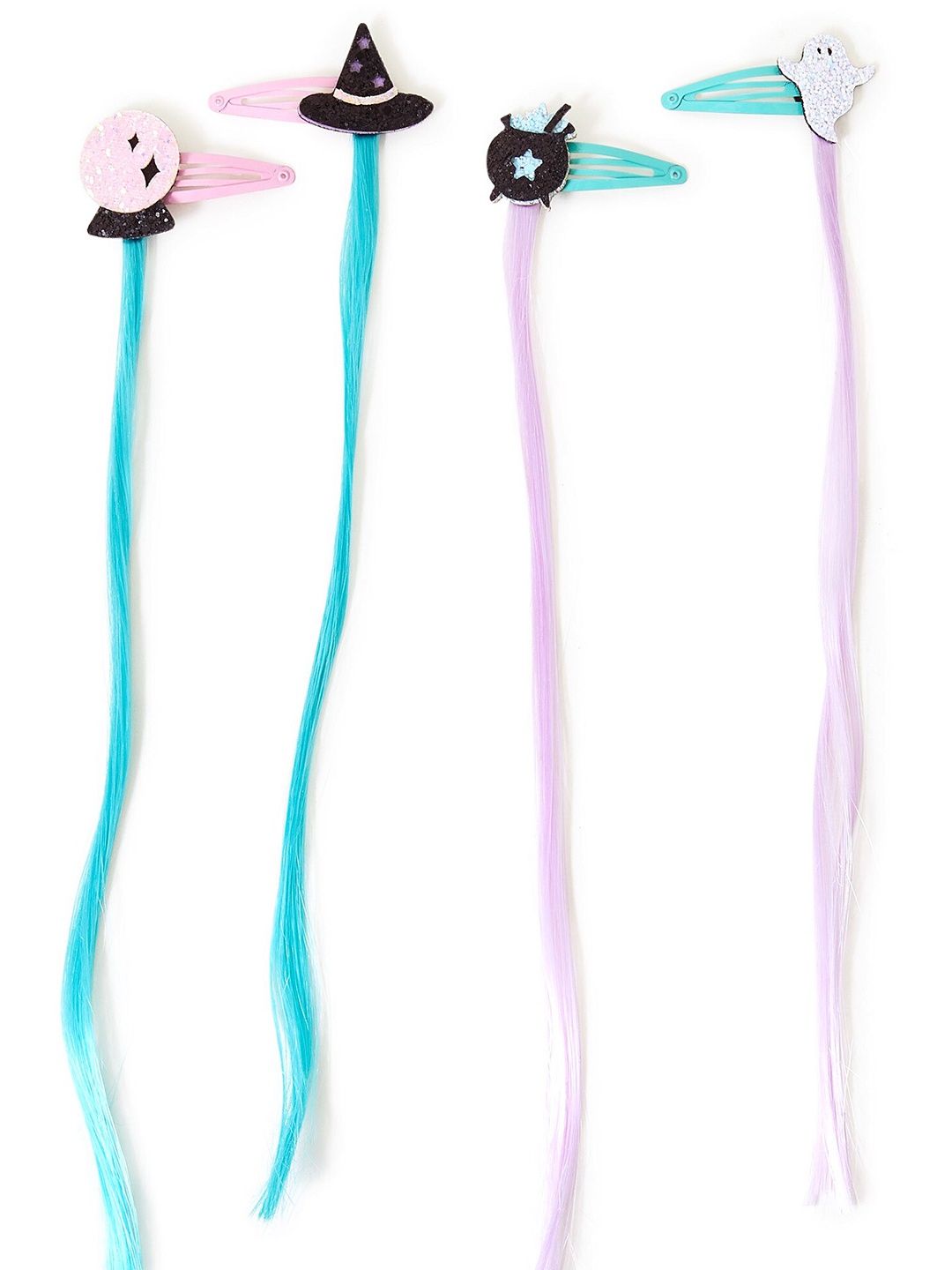 

Accessorize Girls Set of 4 Tic Tac Hair Clip, Blue