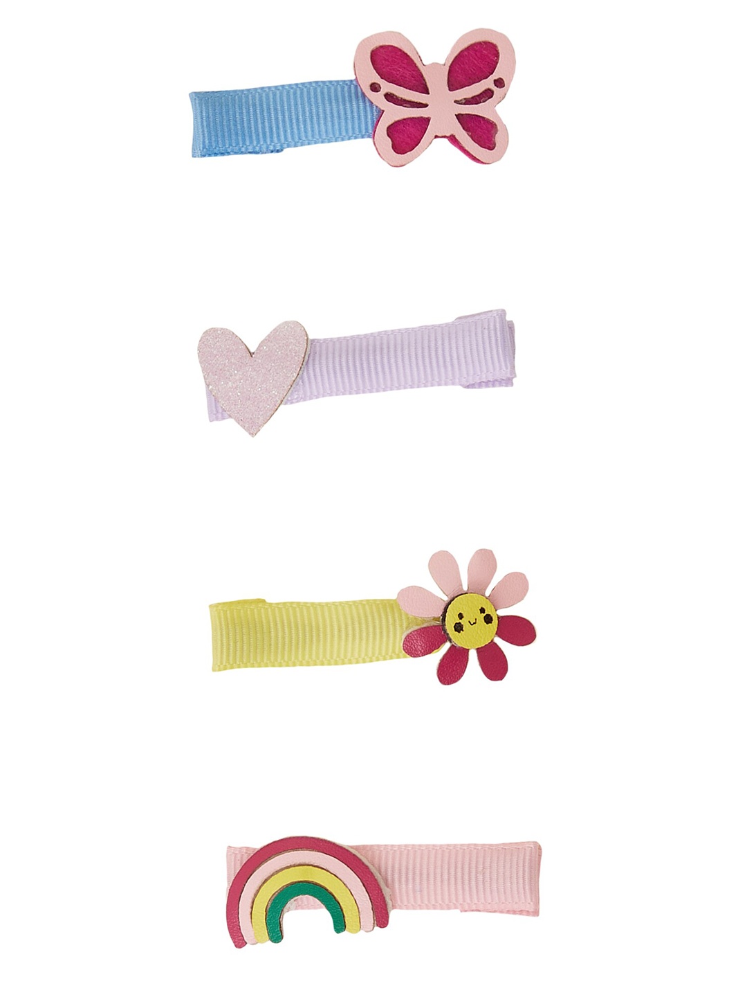 

Accessorize Girls Set of 4 Alligator Hair Clip, Blue