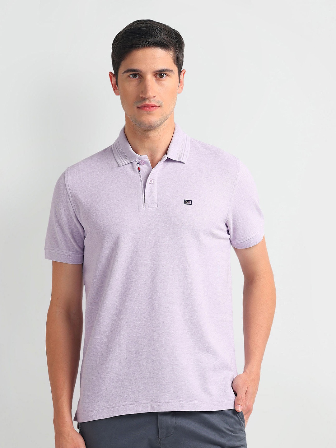 

Arrow Sport Polo Collar Short Sleeves T-shirt, Lavender