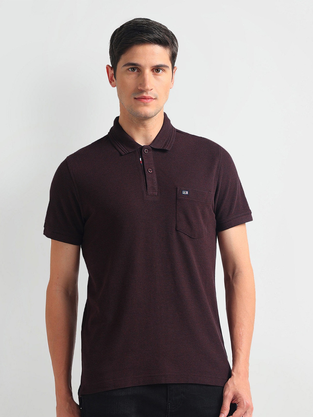 

Arrow Sport Polo Collar Short Sleeves T-shirt, Brown