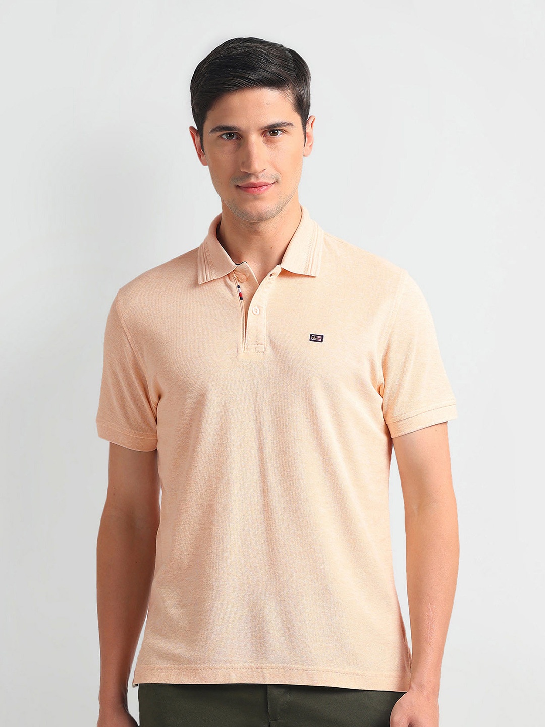 

Arrow Sport Polo Collar Short Sleeves T-shirt, Yellow