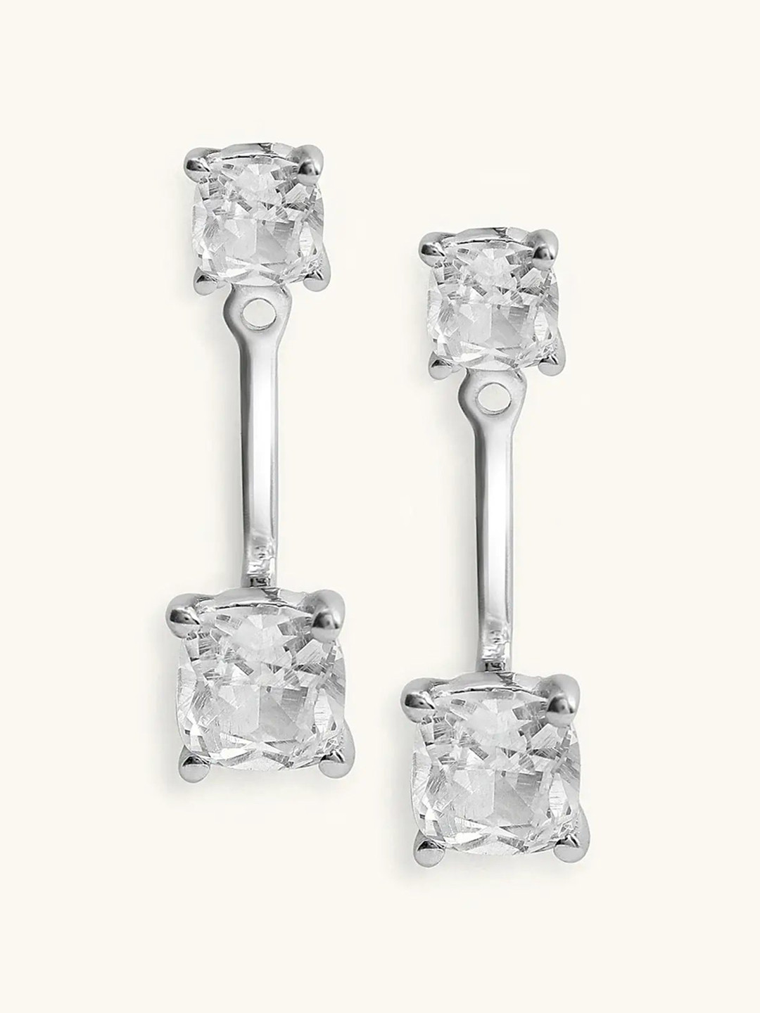 

Mabel Rhodium-Plated Cubic Zirconia-Studded 92.5 Sterling Silver Drop Earrings