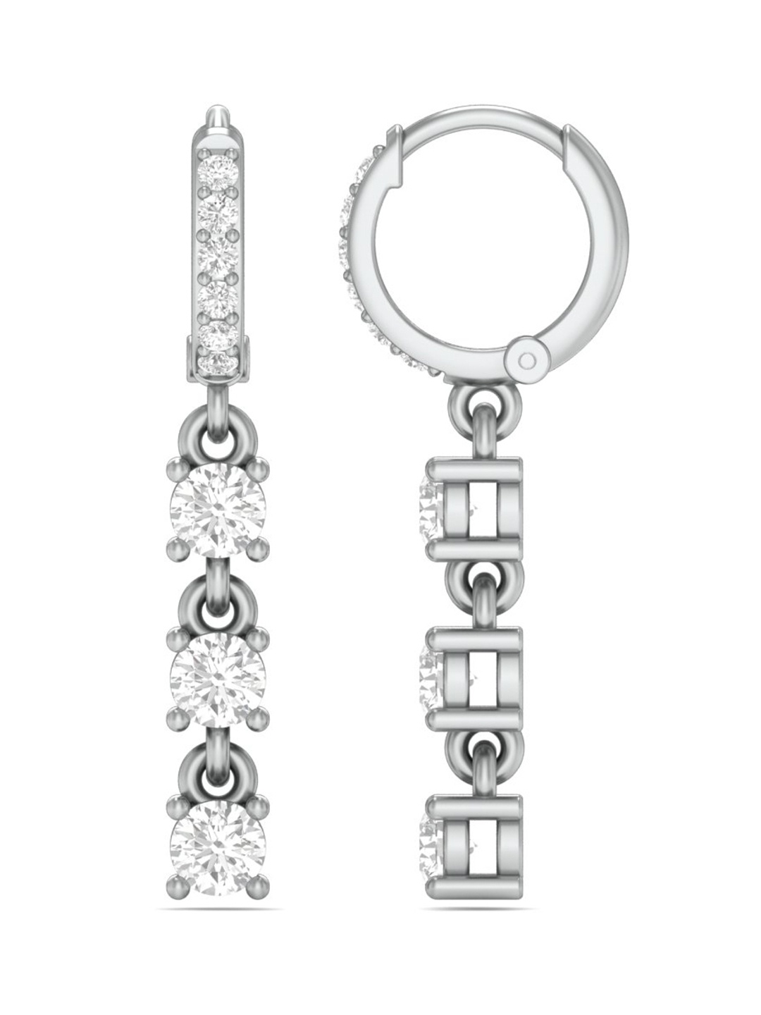

Mabel Rhodium-Plated Cubic Zirconia-Studded 92.5 Sterling Silver Drop Earrings
