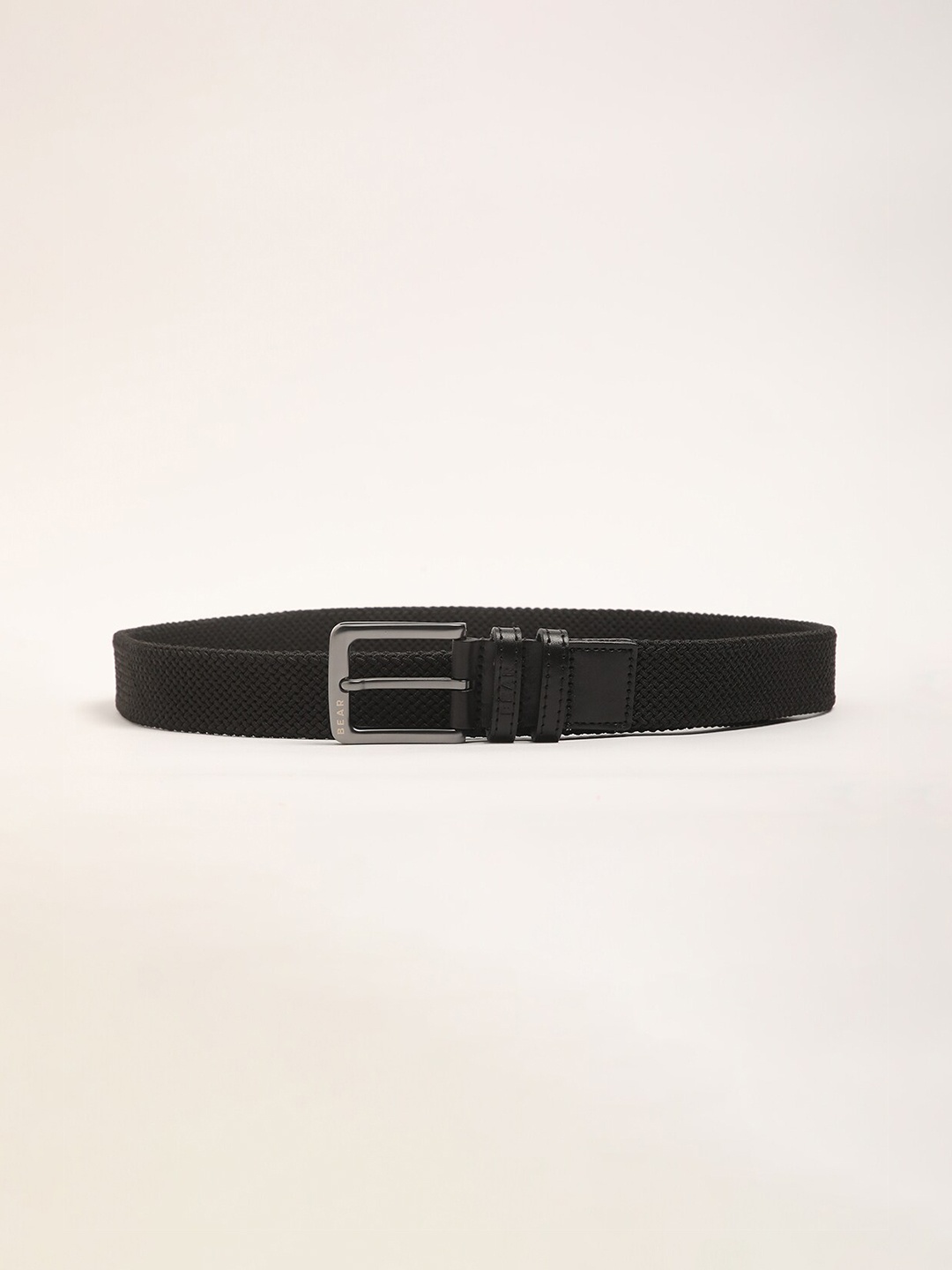 

THE BEAR HOUSE Men Braided Belt, Black