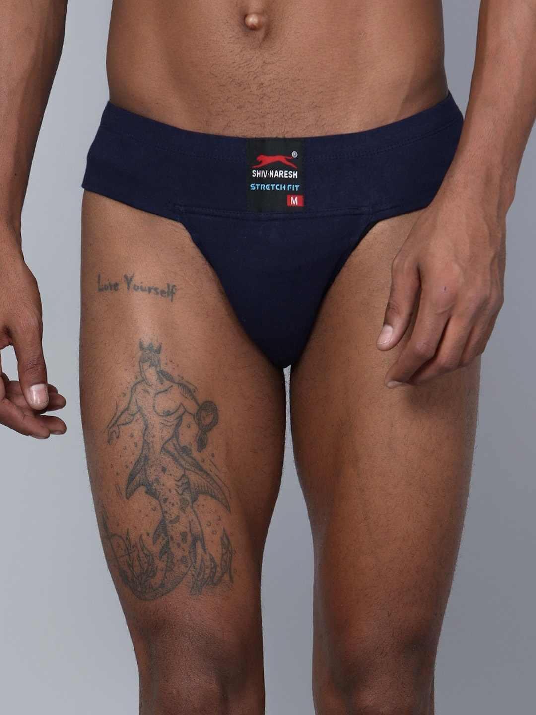 

Shiv Naresh Pure Cotton Mid-Rise Briefs SUP-1_NAVY, Navy blue