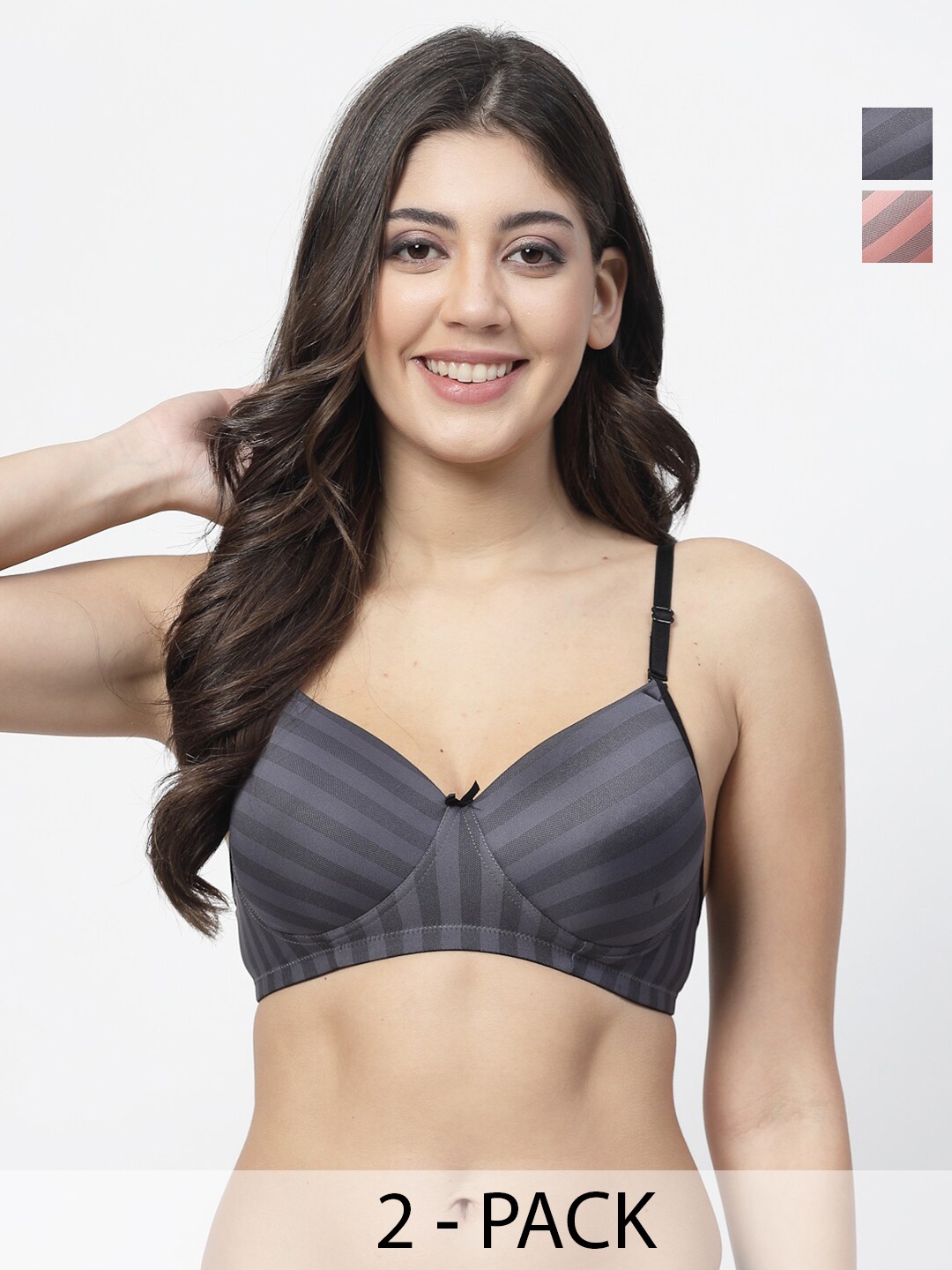 

Docare Bra Full Coverage Lightly Padded, Grey