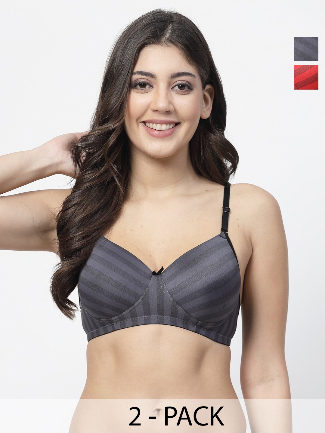 

Docare Bra Medium Coverage Lightly Padded, Grey