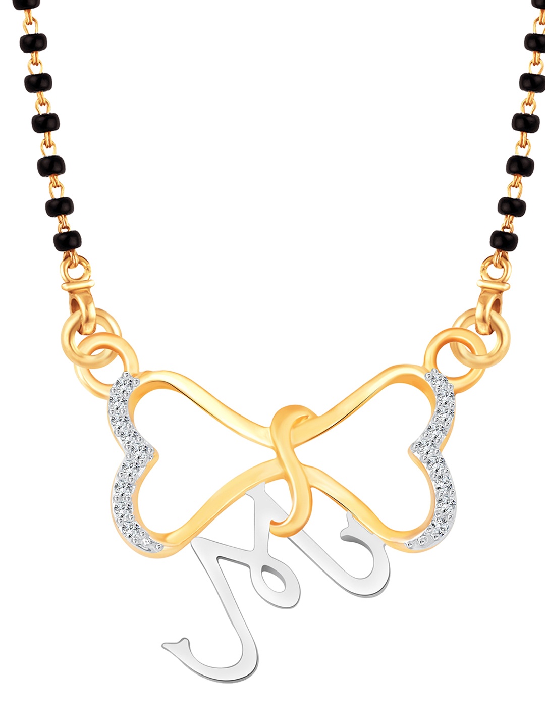 

Vighnaharta Gold-Plated Artificial Stones Mangalsutra