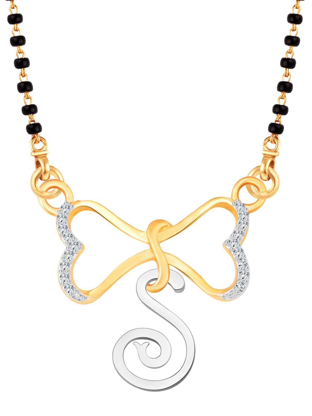 

Vighnaharta Gold-Plated Artificial Stones Mangalsutra