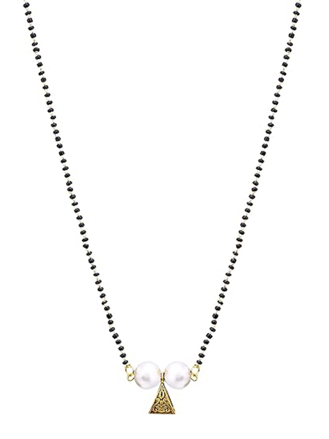 

Vighnaharta Gold-Plated Artificial Stones Mangalsutra