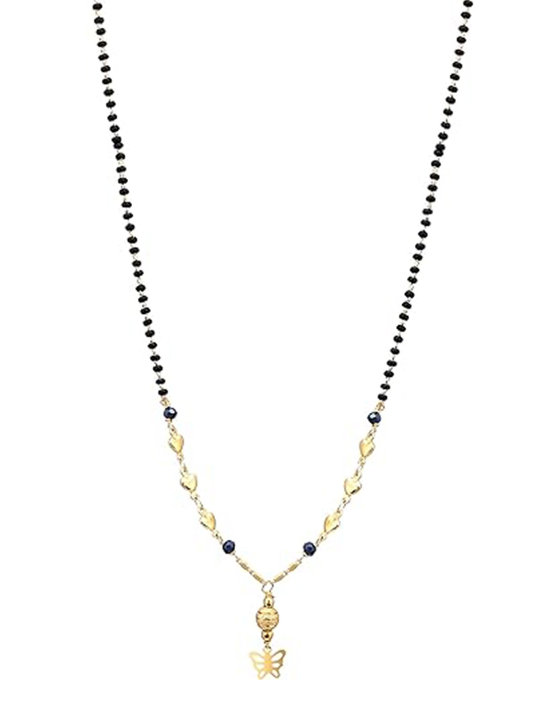

Vighnaharta Gold-Plated Artificial Stones Mangalsutra