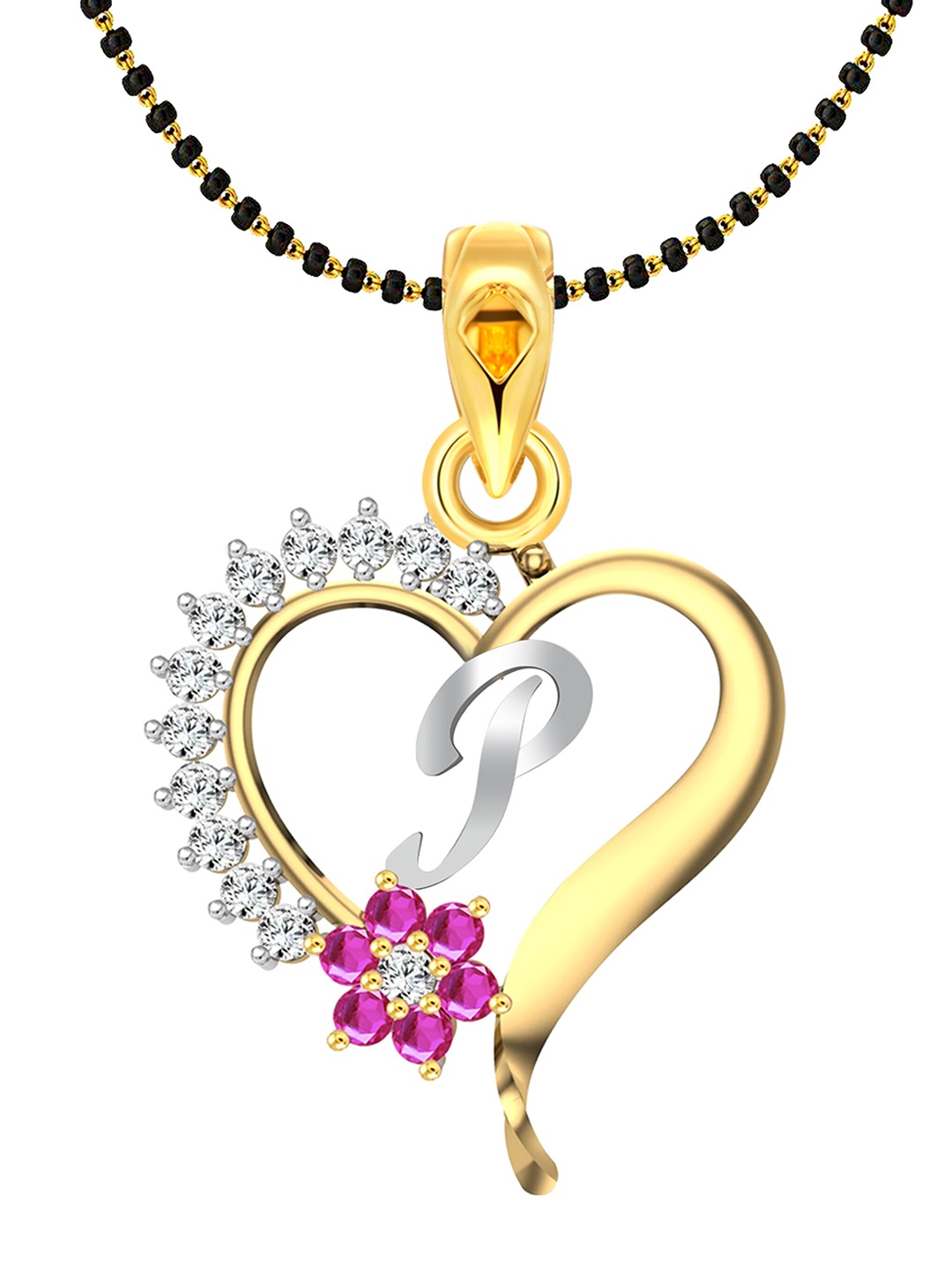 

Vighnaharta Gold-Plated Artificial Stones Mangalsutra