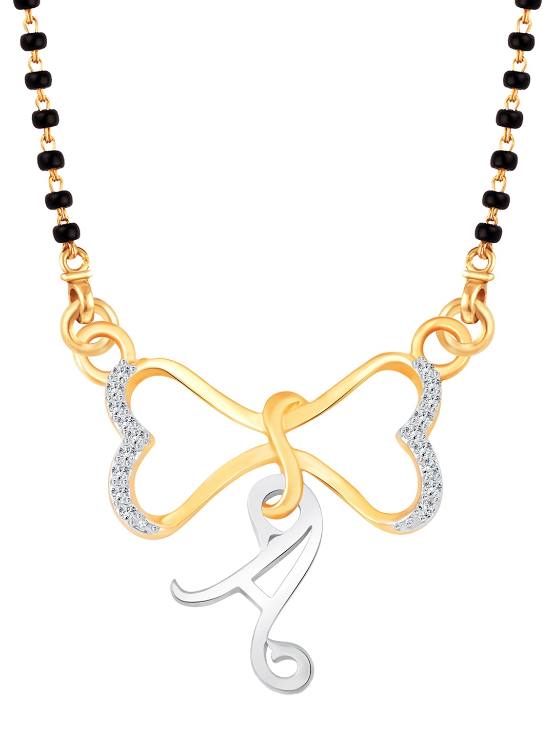 

Vighnaharta Gold-Plated Artificial Stones Mangalsutra