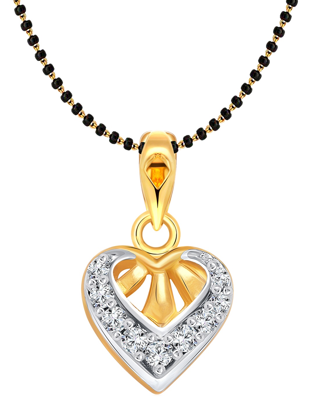

Vighnaharta Gold-Plated Artificial Stones Mangalsutra