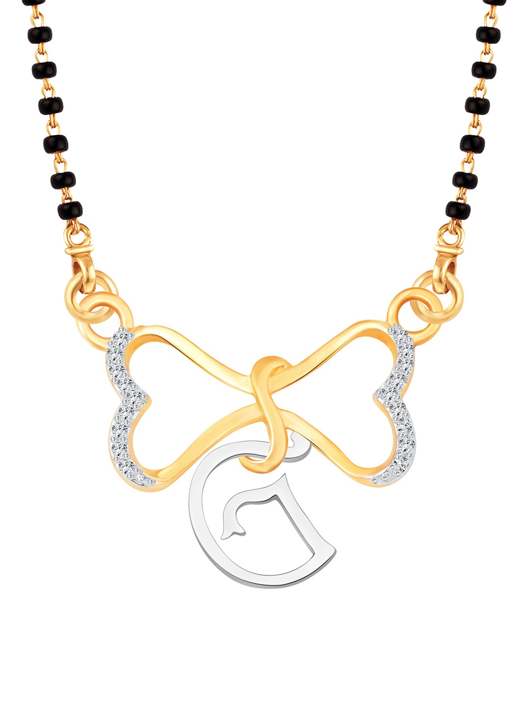 

Vighnaharta Gold-Plated Artificial Stones Mangalsutra