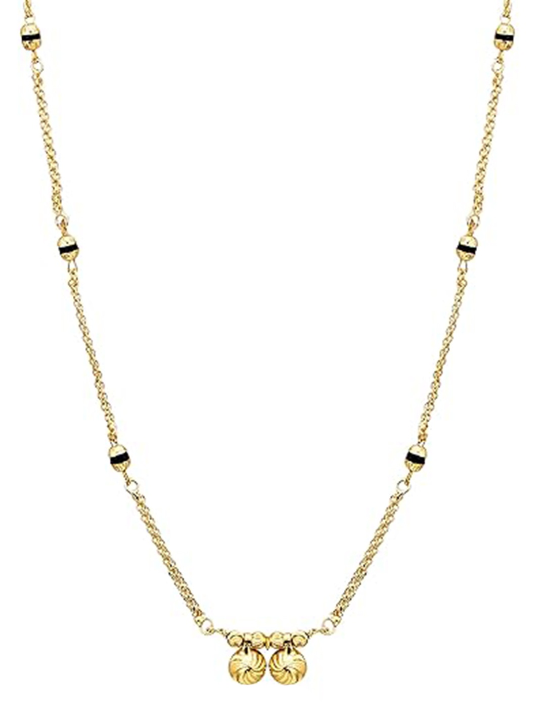 

Vighnaharta Gold-Plated Artificial Stones Mangalsutra