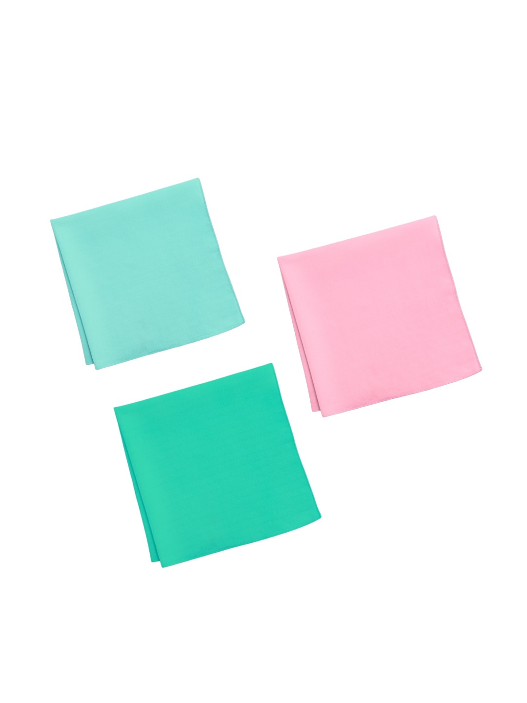 

hexafun Pack Of 3 Pure Cotton Handkerchief, Pink