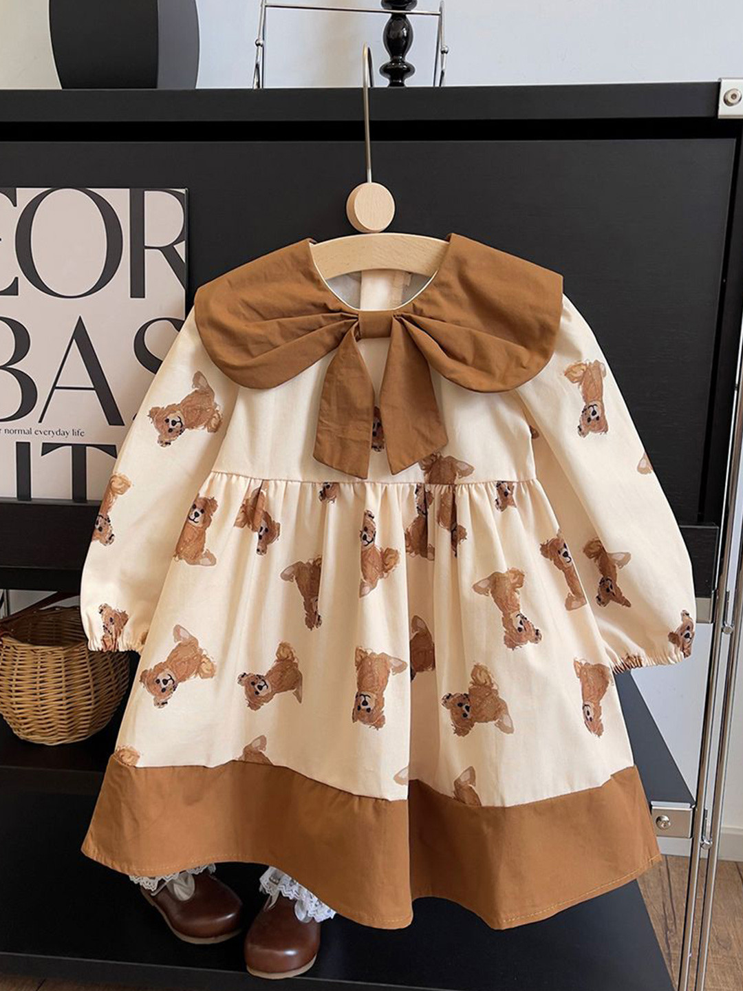 

INCLUD Print A-Line Dress, Brown