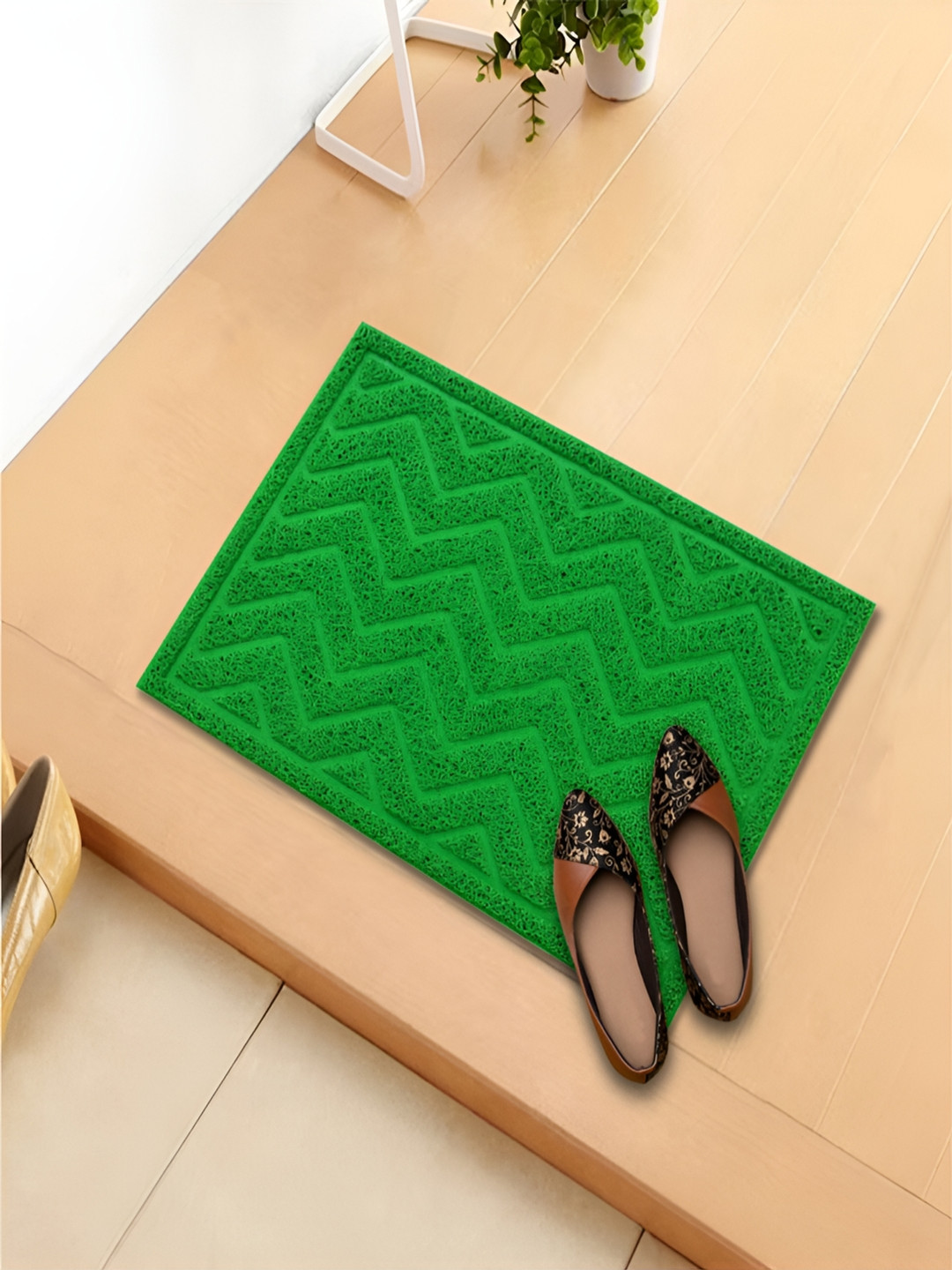 

Aura Green Textured Rectangle Doormats