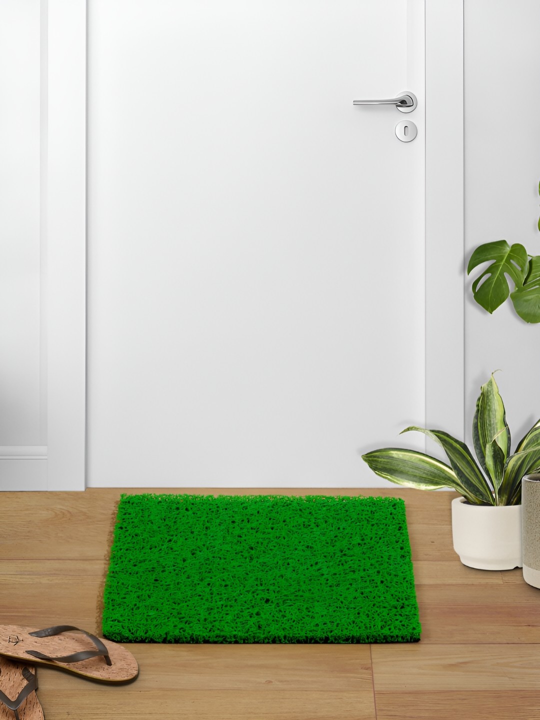 

Aura Green & Black Textured Rectangle Doormats
