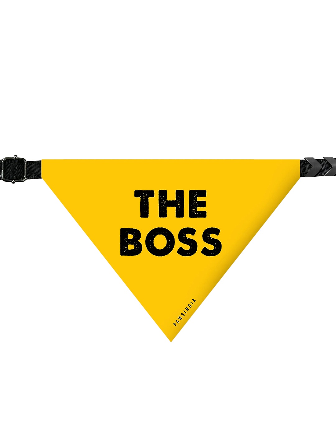 

Pawsindia Printed Cotton Dog Bandana, Yellow
